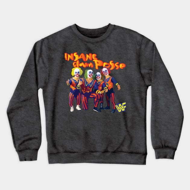 Mini Clown Posse - Old School Rasslin Crewneck Sweatshirt by the17th_juggalo